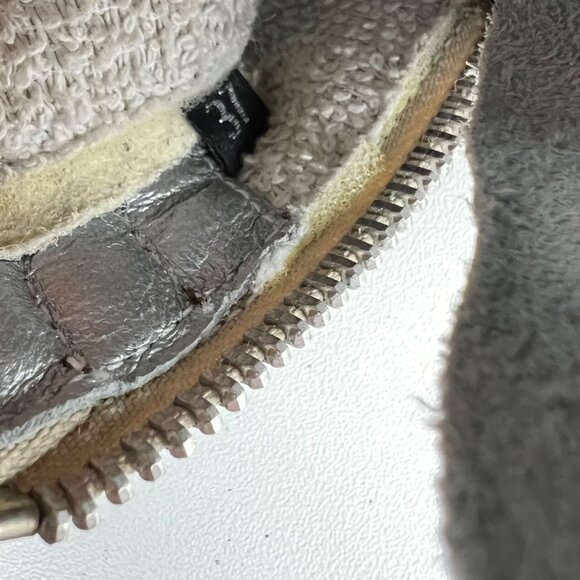 P448 Womens Skate High Top Sneakers Python Brown Snakeskin Glitter size 37 US 7 - Picture 16 of 16